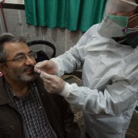 انجام رپید تست کرونا  از ۳۲ نفر از نمازگزاران  مسجد فاطمه الزهرا