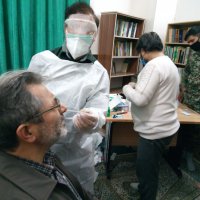 انجام رپید تست کرونا  از ۳۲ نفر از نمازگزاران  مسجد فاطمه الزهرا